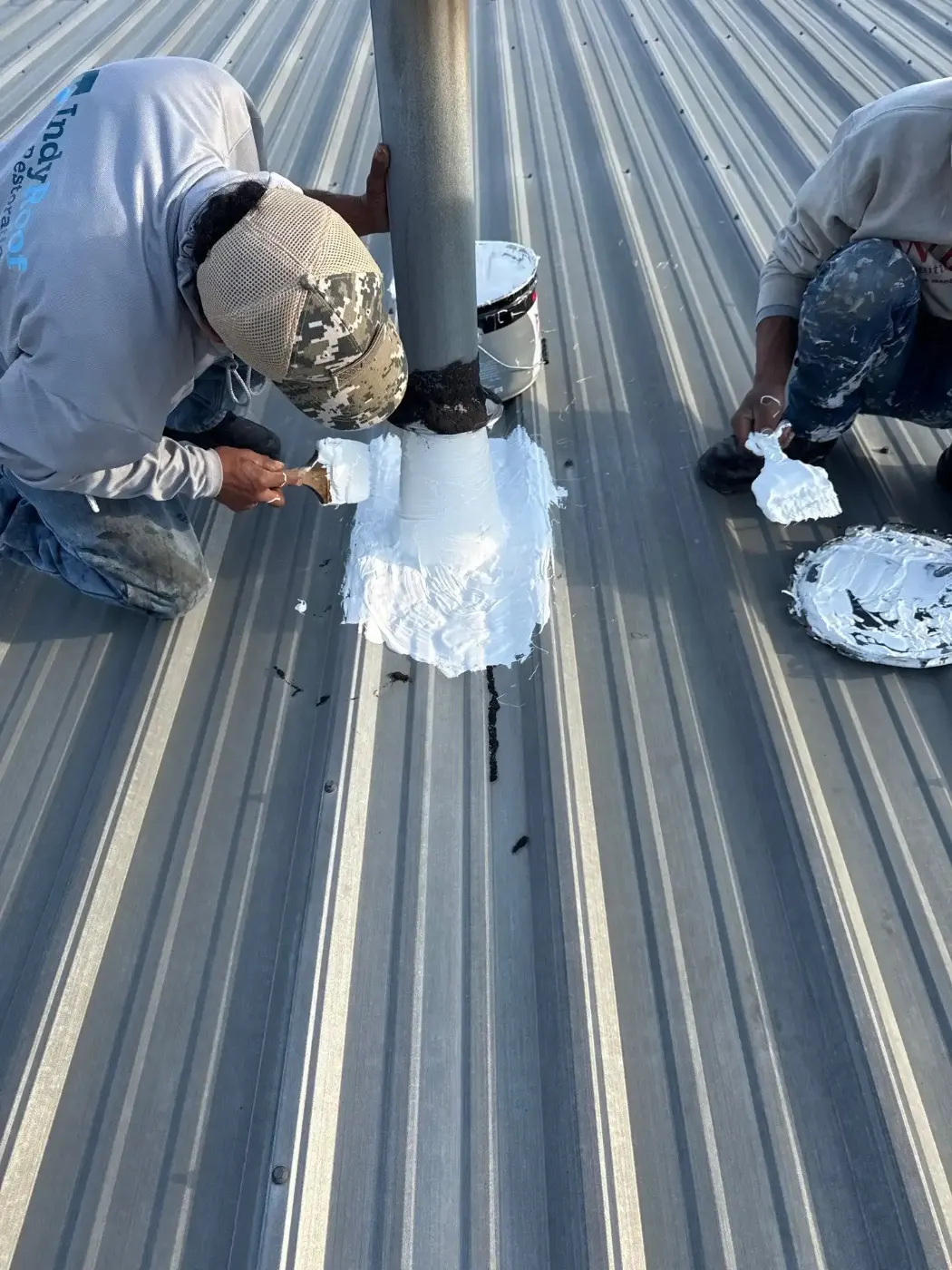 Ridge and trim detail on a Liberty metal roof