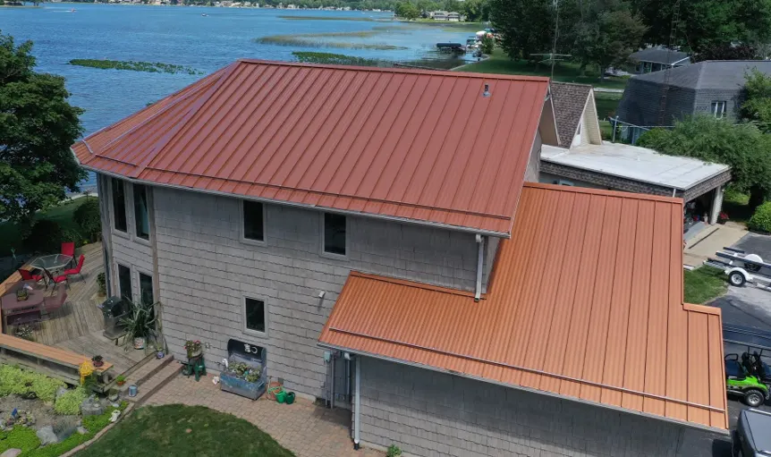 Metal roof inspection documented in Liberty