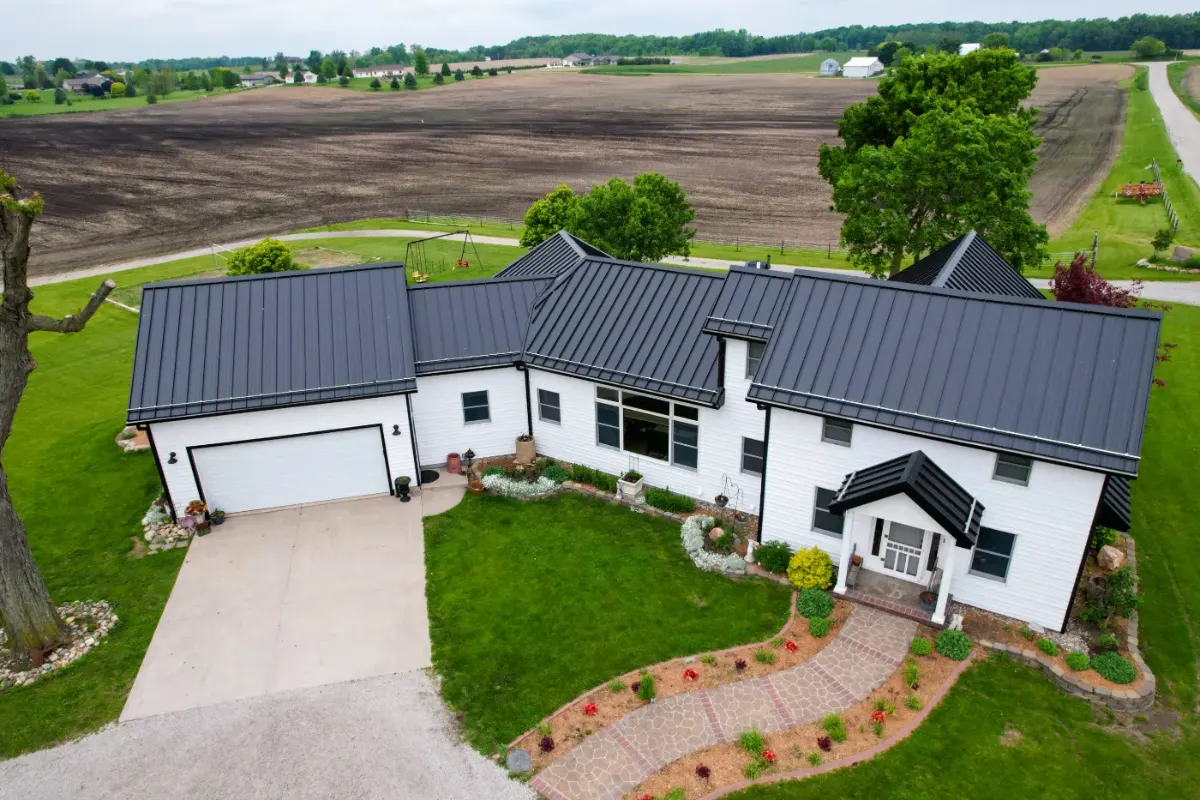 After metal roofing work